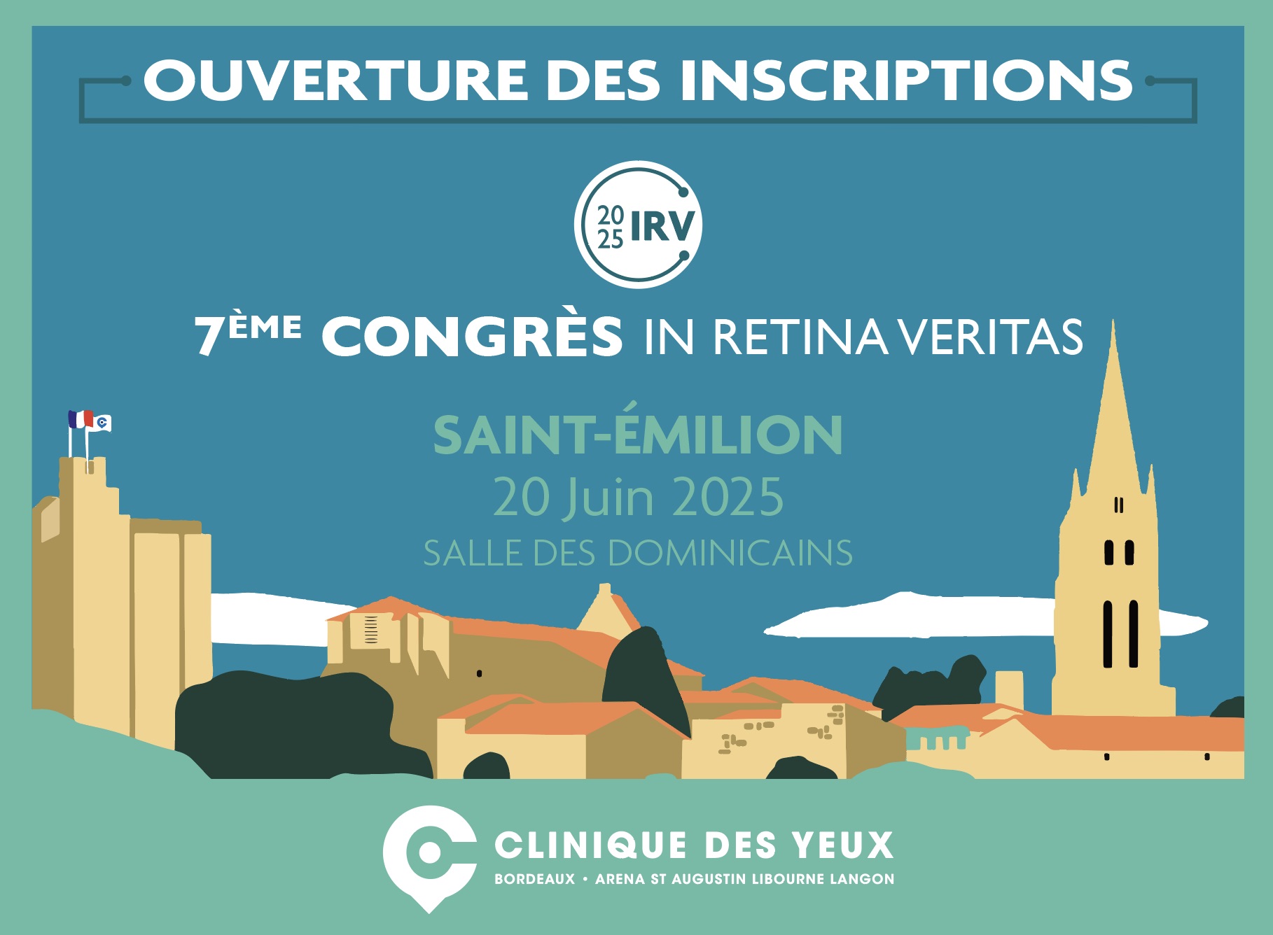 Ouverture inscriptions congres IRV 2025_Clinique des Yeux Bordeaux